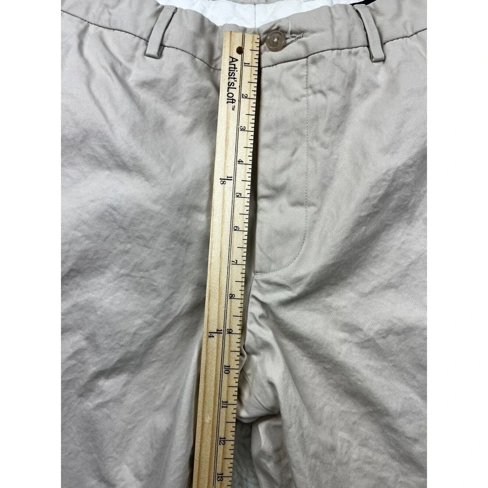 Banana Republic Chino Pants Mens Size‎ 32 x 32 Flat Front Straight Canvas Tan
